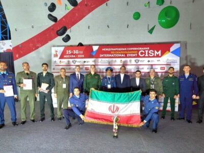 درخشش تیم سنگنوردی نیروهای مسلح در نخستین رقابت بینالمللی ارتشهای جهان