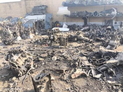 پلمب یک واحد آلاینده محیط زیست در بهارستان