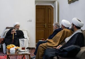 دیدار اعضای کنگره بزرگداشت آیت الله میلانی با آیت الله اشرفی شاهرودی+عکس