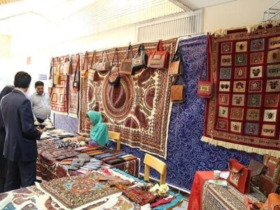 نمایشگاه آثار هنری و صنایع دستی توانخواهان در قزوین برپا شد