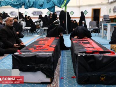 پیکر همسر و فرزند معاون رییس‌جمهوری در مشهد تشییع شد