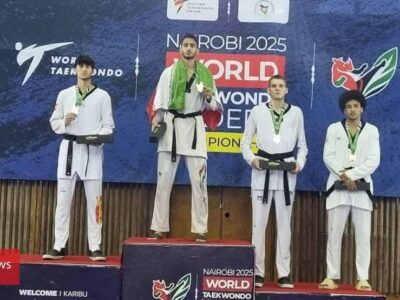 تکواندوکار گیلانی بر بام قهرمانی جهان