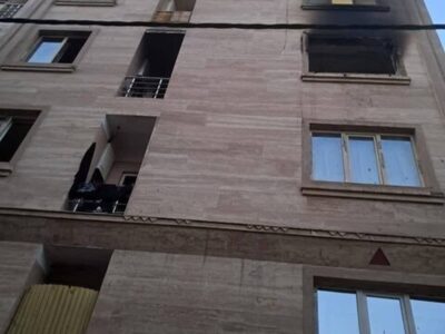 نجات ۱۵ ساکن از آتشسوزی شدید در ساختمان مسکونی نعمتآباد