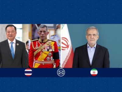 پزشکیان روز ملی تایلند را به پادشاه و نخست وزیر این کشور تبریک گفت