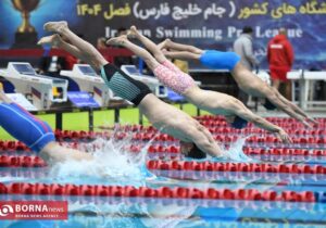 درخشش شناگران تیم مدرسه موج مشهد در اولین مرحله لیگ شنای کشور