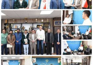 تجلیل از قهرمانان البرزی شنا و شیرجه