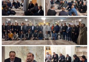 برگزاری حلقه معرفتی رؤسای کمیتههای متناظر ستادی و چوگو در صحن حضرت نجمه خاتون با حضور حجتالاسلام اسعدی