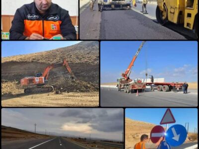 بهسازی و آسفالت بیش از ۱۱۴ کیلومتر از راههای بروجرد