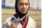 مدال نقره سهم دختر تکواندوکار گلستانی