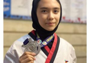 مدال نقره سهم دختر تکواندوکار گلستانی