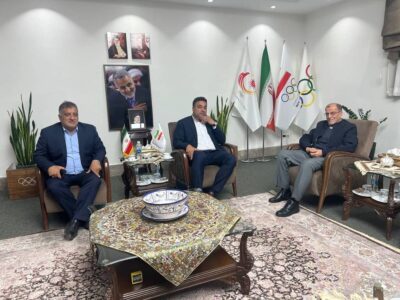 دیدار رئیس فدراسیون دوومیدانی با محمود خسروی وفا