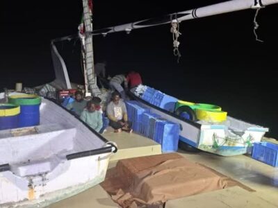 توقیف لنج صیادی متخلف با ۵۰۰ کیلوگرم صید غیرمجاز در آب‌های استان بوشهر