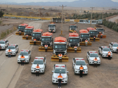  ۲۲۶ تیم راهداری در جاده‌های استان قزوین در آماده باش هستند