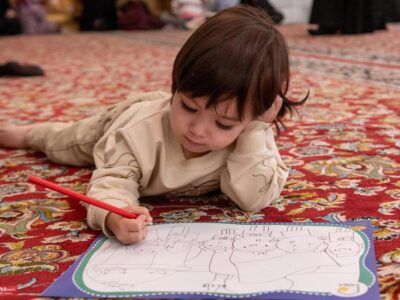 تشرف گروه جهادی مهر فرشتهها به حرم مطهر امام رضا (ع) + عکس