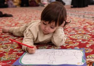 تشرف گروه جهادی مهر فرشتهها به حرم مطهر امام رضا(ع) + عکس