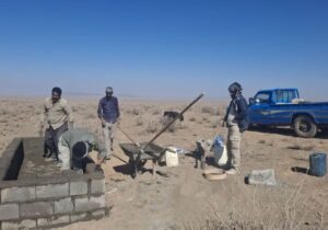 احداث سه آبشخور جدید برای تقویت زیستگاه گورخر ایرانی در منطقه قرهتپه خاتم