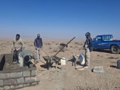 احداث سه آبشخور جدید برای تقویت زیستگاه گورخر ایرانی در منطقه قرهتپه خاتم