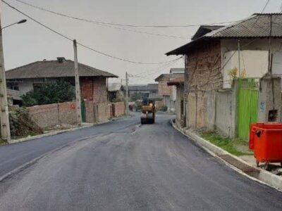 آسفالت ۵۰۰۰ متر مربع از روستای استون آباد بندرگز