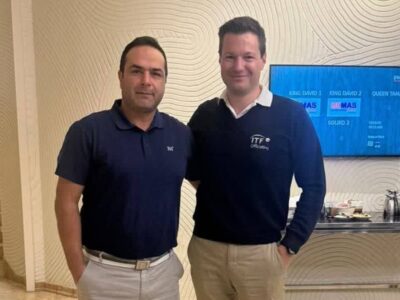 داور گلستانی نشان جهانی تنیس گرفت