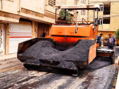 فاز نخست آسفالت معابر شهر صالحیه با ۵ هزار تن آسفالت آغاز شد