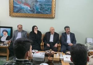 دیدار مدیرکل مشارکتهای اجتماعی به همراه مدیرکل ورزش و جوانان با آیتالله شهرستانی