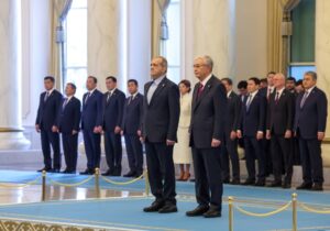 استقبال رسمی رئیس جمهور قزاقستان از پزشکیان