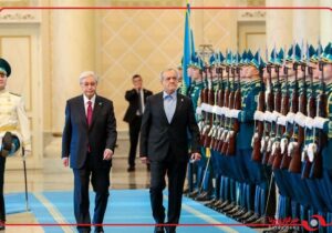 تصاویری از استقبال رسمی رئیسجمهور قزاقستان از پزشکیان