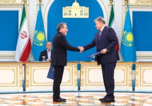 امضای ۱۴ و تبادل ۸ سند و تفاهم‌نامه همکاری دوجانبه میان ایران و قزاقستان