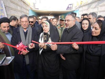 افتتاح پروژه زیرگذر شیخ صفیالدین اورموی در ارومیه