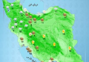 تداوم بارشها در جنوب غرب و شمال شرق کشور