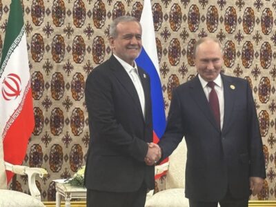 دیدار روسای جمهور ایران و روسیه