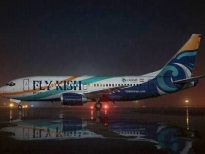 بازگشت هواپیما با هدایت کنترلرهای برج مراقبت پس از ترکیدن لاستیک