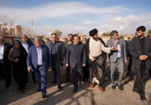 بازدید استاندار قزوین از پروژههای عمرانی، آموزشی و فرهنگی شهر نرجه