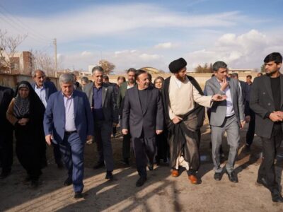 بازدید استاندار قزوین از پروژههای عمرانی، آموزشی و فرهنگی شهر نرجه