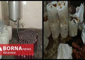 پلمب کارگاه تولید آبمیوه تقلبی