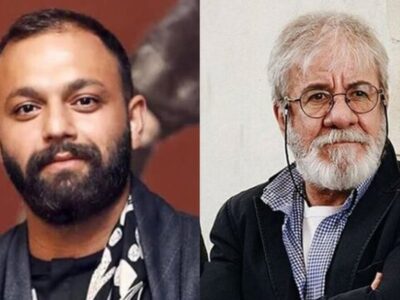 صابر ابر و مسعود کرامتی در «دانههای انگور»