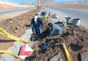 بهسازی روشنایی معابر و ساماندهی شبکه برق در کمربندی شهید خرازی