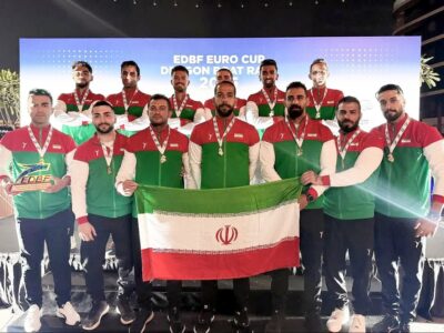 مدال طلای تیم ملی ایران در ۲۰۰ متر دراگونبوت با حضور ورزشکار بوشهری