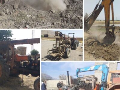 انسداد ۳۶ حلقه چاه غیر مجاز در توابع دورود