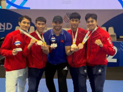 درخشش تیم ملی تکواندو ویتنام با هدایت مربی قزوینی