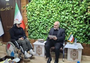 تجلیل استاندار از بانوی خوزستانی قهرمان پارالمپیک آسیا و جهان