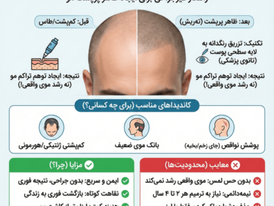 کاشت مو به روش میکرو اسکالپ چیست؟ تحلیل پزشکان شیراز را بخوانید.