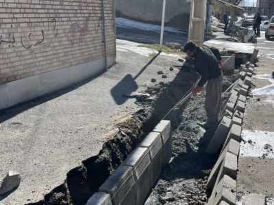 پیشرفت ۹۰ درصدی پروژه مدیریت آبهای سطحی خیابان بهاران اشکفتک