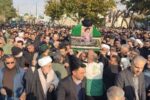 پیکر آیت الله شاهچراغی توسط مردم سمنان تشییع شد