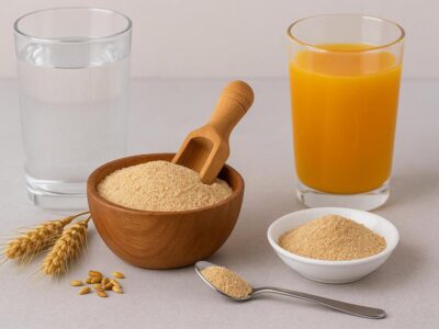 مصرف پودر جوانه گندم با آب مفید است؟