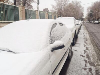 نخستین بارش برف پاییزی استان مرکزی را سفیدپوش کرد