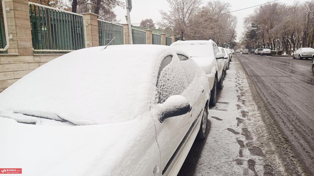 نخستین بارش برف پاییزی استان مرکزی را سفیدپوش کرد