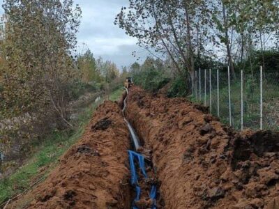 عملیات اجرایی خط انتقال از مخزن ۳۰ هزار متر مکعبی لاکان به چند روستای گیلان