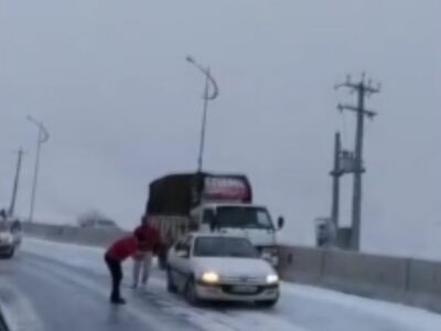 لغزندگی محورهای مواصلاتی کردستان/ از سفرهای غیرضروری خودداری کنید