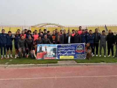 همافزایی راهداری قزوین و تیم لیگ برتری شمسآذر برای ترویج فرهنگ ایمنی حملونقل